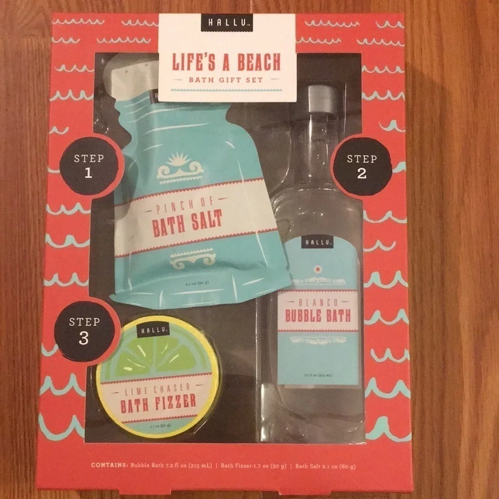 Hallu Life’s a Beach Bath Gift Set (E)